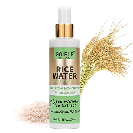 "WOZUTUNT Rice Water For Hair Growth, 7.14 Fl Oz Leave in Care Products for Women & Men, Spray, Mist Dry, Frizzy, Weak, Damaged Hair"