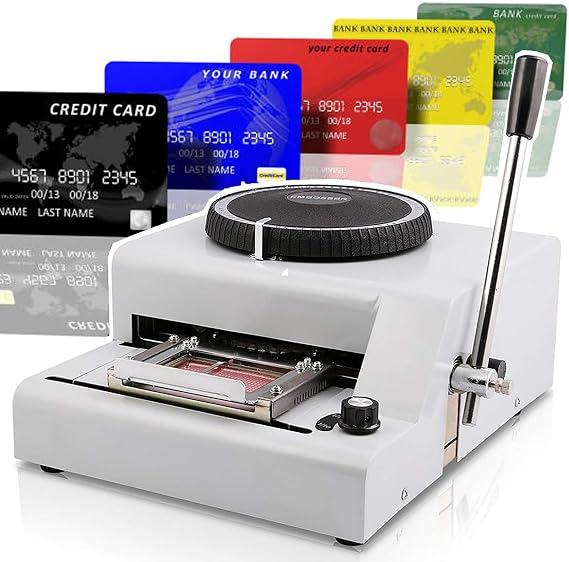 Embossing Machine 72 Characters PVC Card Number Embosser Press Machine ID VIP Manual Embossing Machine Membership Card Coding Machine Stamping Code Machine Bump Code Machine