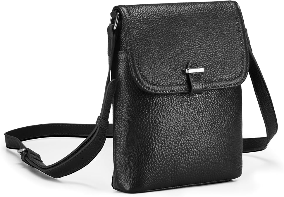 befen Genuine Leather Crossbody Bags for Women, Womens Cell Phone Purses Cross body Bag Purse with RFID Card Slots