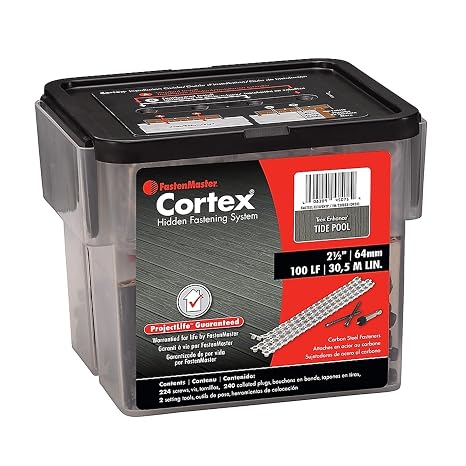 Fastenmaster Collated Cortex Hidden Plug Fasteners for Trex Decking Tide Pool (100 ln/ft)