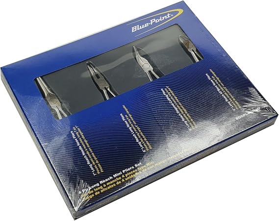 Blue Point 4pc Long Reach Mini Pliers Set BDGPL400LMP