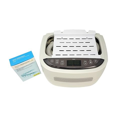 iSonic Ultrasonic CPAP Deep Cleaner (Small) P4821-CPAP, 2.6Qt/2.5L, 110V for North America, with SS. Weight Bracket, Cleaning Tablet, Beige