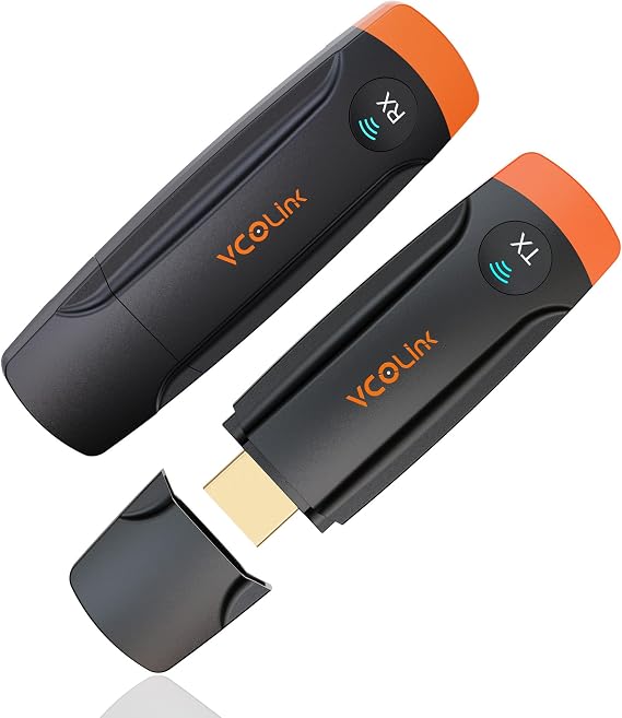 Wireless HDMI Transmitter and Receiver 196FT/60M 4K Decode | 4K Input 1080P Output, 8TXs to 1RX One-Click, Zero Lag, Plug & Play, 5G for TV, PC, Laptop & Projector