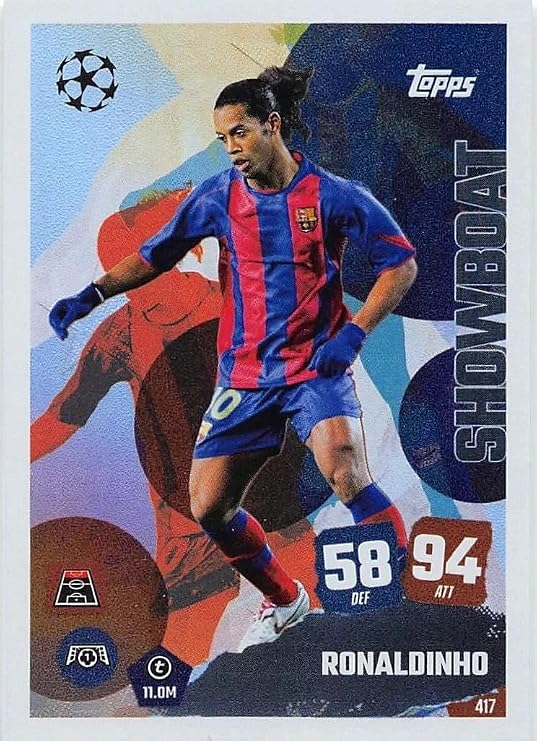 Match Attax 2025 2026 Ronaldinho Showboat Trading Card
