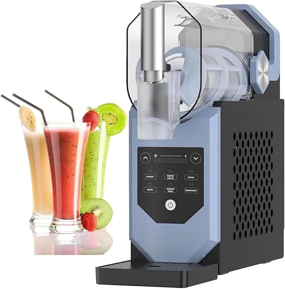 Fro-zen Drink Maker, Slushy Machine for Home, Self-Cleaning, No Ice Needed Slushy Maker, 2L 12min Fast Freezing, 5 Preset Programs, Fro-zen Margaritas, and More,Blue