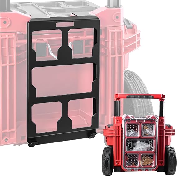 Packout Mounting Plate Compatible with Milwaukee 48-22-8427 Toolbox, Attaches to Rolling Toolbox Handle, Organizer Storage Bracket for Packout Tool Box System