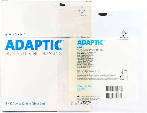 ADAPTIC Non-adhering Dressing 5" x 9" Box: 12 (1)
