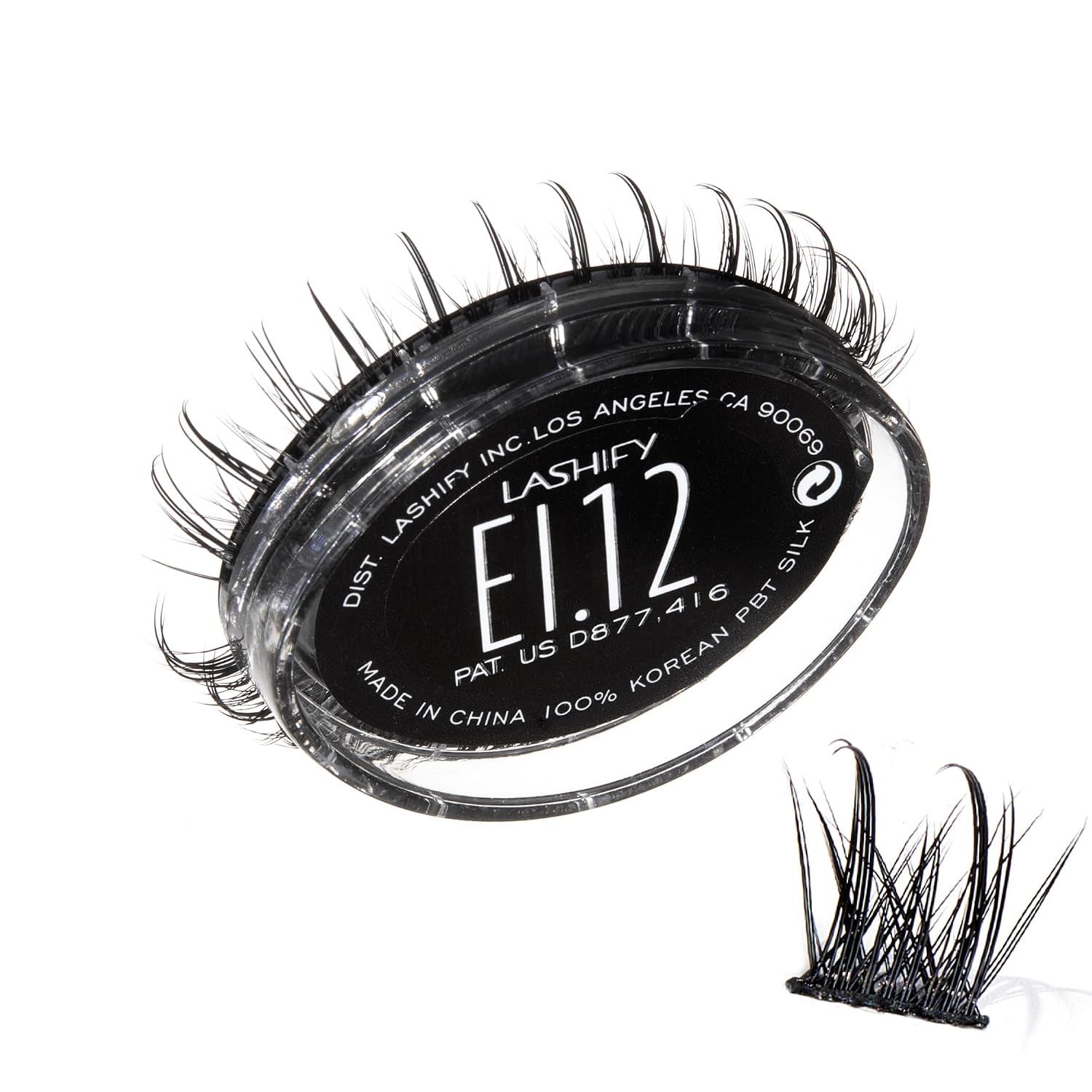 Lashify Extreme Ice 10mm Gossamer DIY Eyelash Extensions Refill, the First Ever Dual-Fibered Lash that Features Both Thin and Thick Fibers, Black, Easy False Lashes