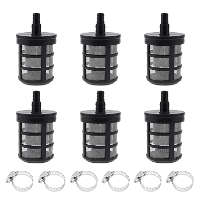 6 Pcs 38 to 12 inch Stainless Steel Water Filter Household Hose Filters Garden Hose Strainer for Water Pumps, Sediment Filter