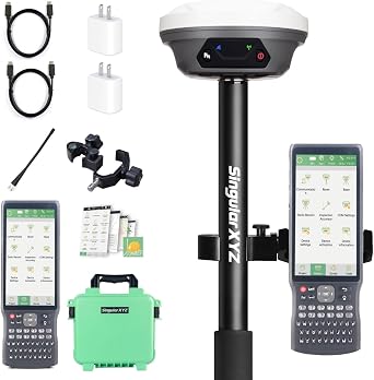 E1 GNSS IMU RTK GPS Surveying Equipment Rover Receiver Rtk Gnss Handheld Collector and Survey Software, 1408 Channels, 1cm Accuracy, 5km Distance