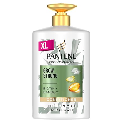 Pantene Pro-V Miracles Grow Strong (1L) Hair Care Hair Growth Agent Women with Biotin & Bamboo with Pump Dispenser Helps Reduce Hair Loss Hair Loss (Discontinued Model)
