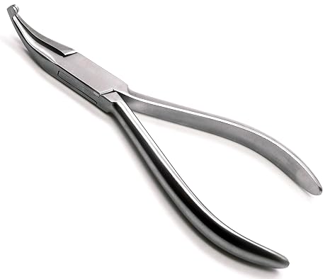 3 Pieces Dental How Curved Crown Pliers Orthodontic Wire Bending Stainless Steel Instruments