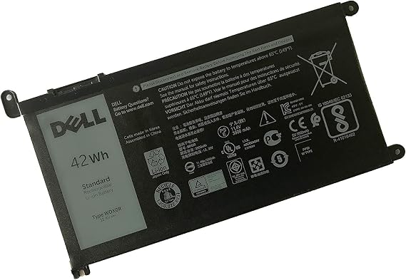 DELL WDX0R Notebook Battery 11.4V 42WH for Dell Inspiron 5565 5567 5568 5578 5579 7560 7570 7579 7580 7569 5379 7368 7378 5765 5767 5770 Latitude3480 3580 3490 3590 VOSTRO15-5568D-1845 15-5568D-1525S