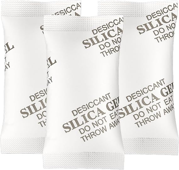 MakMeFre 50Gram(20Packets) Food Grade Silica Gel Moisture Absorber Sachets
