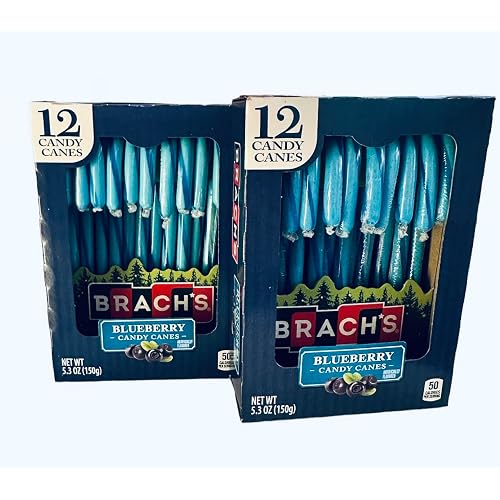 Brach's Blueberry Candy Canes 24 Ct