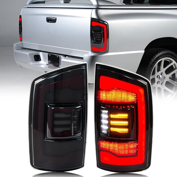 New Accessary for Dodge Ram 3rd Gen 1500/2500/3500 2003 2004 2005 LED Tail Lights Sequential Signal Start-up Animation Replacement Kit Assembly