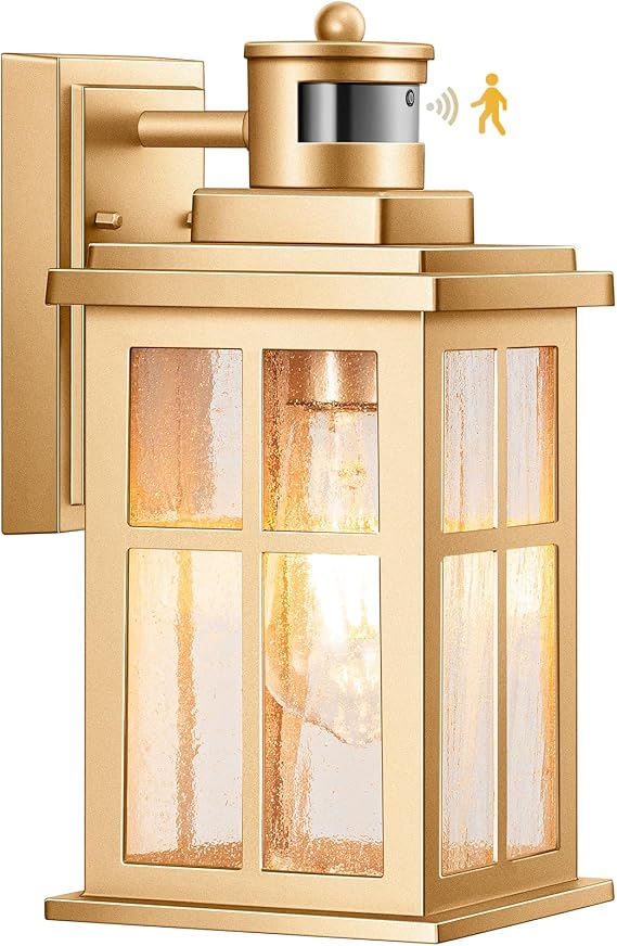 VIANIS Motion Sensor Porch Lights Outdoor, Exterior Garage Light Wall Mount