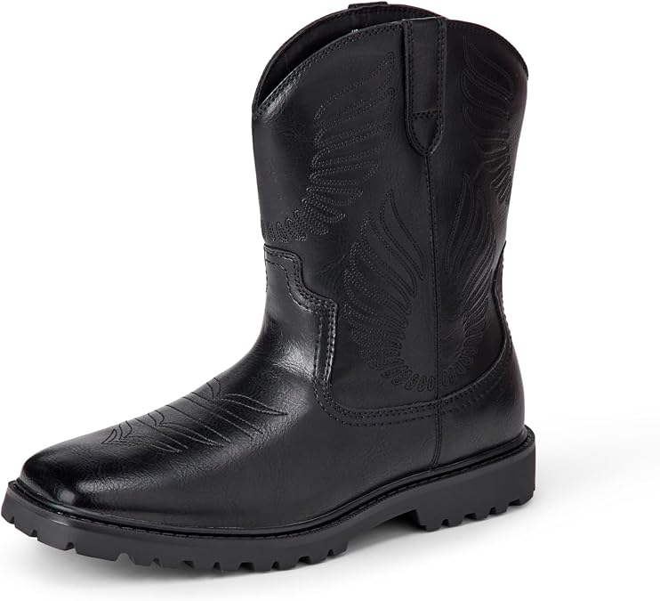 Amazon Essentials Men's Square Toe Western Cowboy Boots