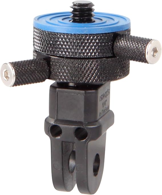 Tripod-2-ProFork, 1/4 inch 20 threaded adapter in industry quality for connecting Sony, Xiaomi yi or other Action-Cameras to and GoPro Hero mounts
