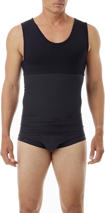 Underworks Manshape MagiCotton Support Tank Tummy Trimmer 3-Pack Black X-large