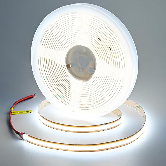 GOMING 24 V COB LED Strip Cool White 6000 K 5 m Cut to Life 13 W/M [Energy Class F]