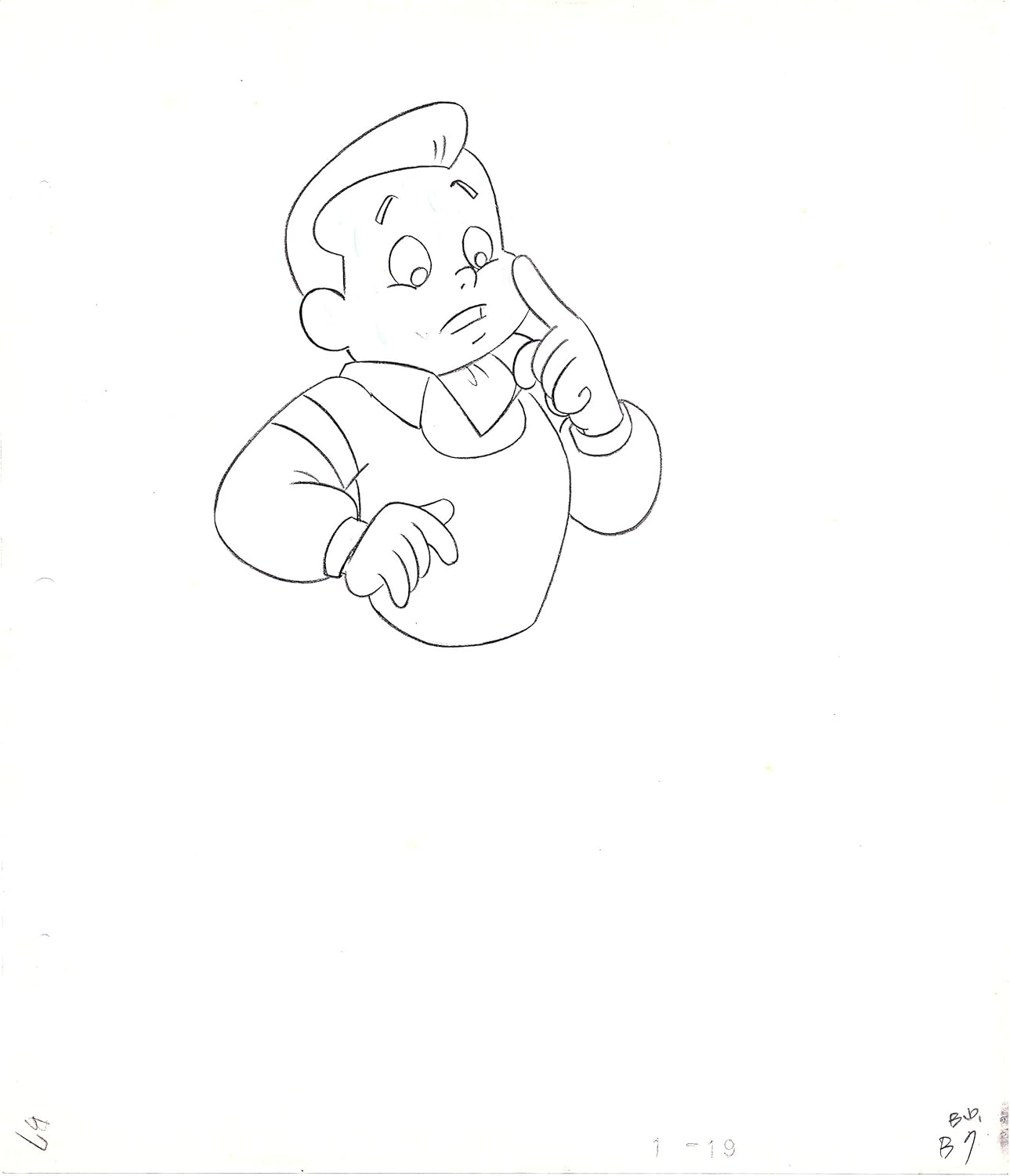 Scooby Doo Pup Hanna Barbera 88-91 Production Animation Cel Drawing 003