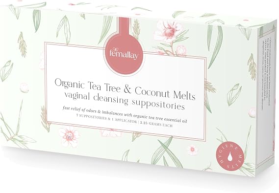 Femallay Organic Tea Tree Vaginal Melts Hygiene & Cleansing 1-pack
