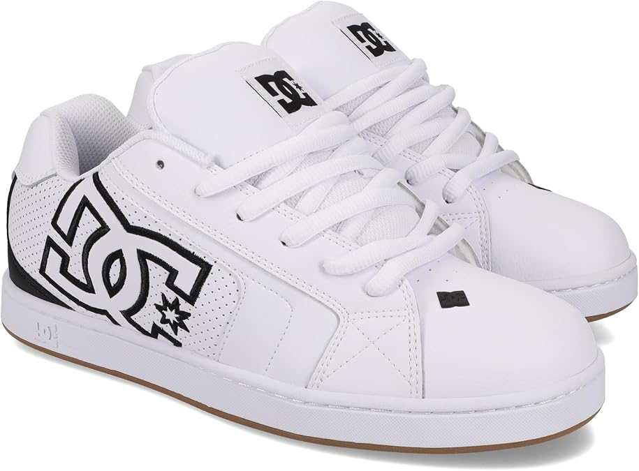 DC Shoes Men's Net Skate Sneaker White/Black