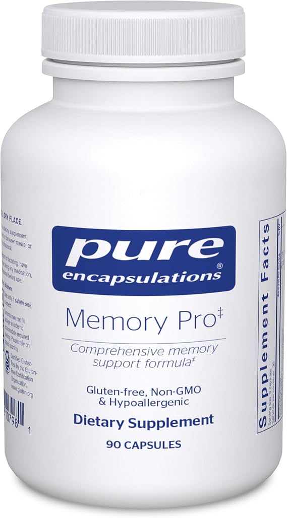 Pure Encapsulations Memory Pro | Comprehensive Memory Support Formula | 90 Capsules