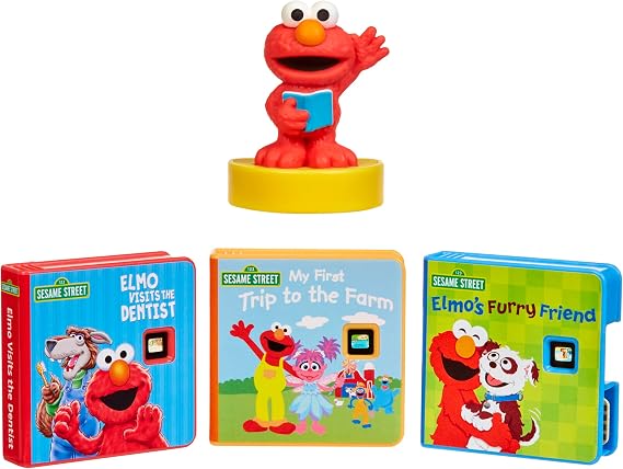 Little Tikes Story Dream Machine Sesame Street Elmo & Friends Story Collection, Storytime, Books, Audio Play Character, Toy Gift for Toddlers and Kids Girls Boys Ages 3+ Years