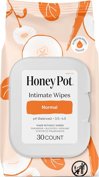 The Honey Pot Company - Feminine Wipes - Normal - pH Balanced