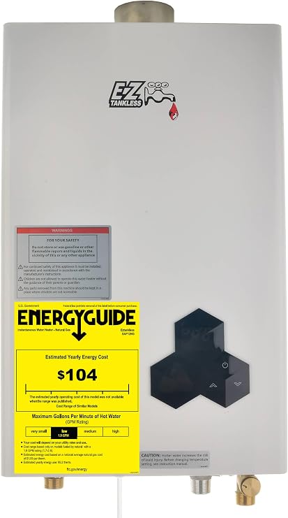 Sapphire Series 12 L High Efficiency 4.4 GPM Residential Natural Gas Tankless Water Heater