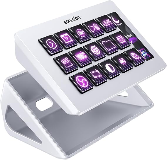 SOOMFON Stream Controller Studio Control Deck 15 Macro Keys and Dashboard