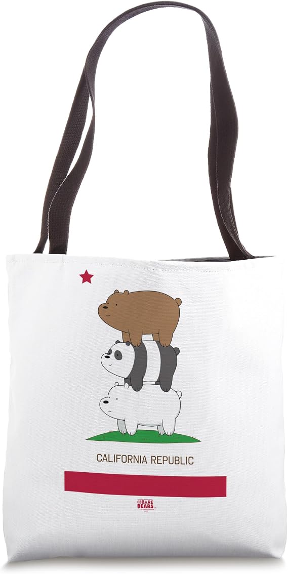 We Bare Bears Cali Stack Tote Bag