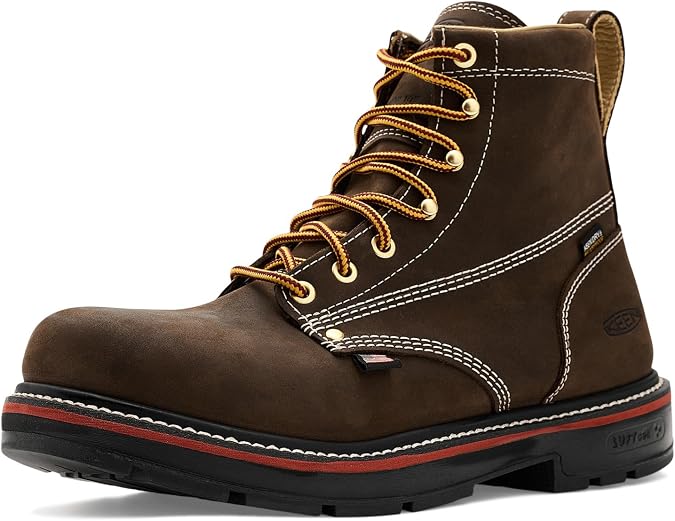 KEEN Utility Liberty 6" Waterproof 90 Heel Boots (Carbon Toe)