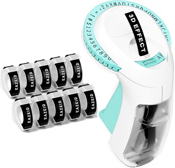Embossing Label Maker, Embossed Label Maker Machine with Tapes