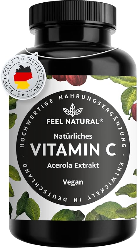 Acerola Capsules Natural Vitamin C. 120 Vegan Capsules In 4 Month Supply No Unwanted Additives Laboratory Tested Vegan And Made In Germany