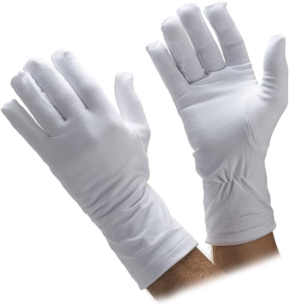 Honor Guard Heavy Cotton Winter Lined Parade Gloves