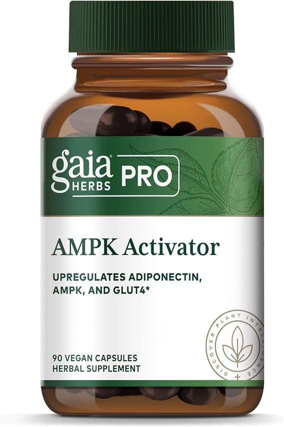 GAIA HERBS PRO AMPK Activator - Supports Cellular Energy - Contains Astragalus, Notoginseng & Wellemon - Caffeine-Free - 90 Vegan Capsules