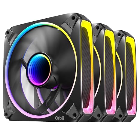 Antec Orbit 120 Argb 120 Mm Pwm Fan Triple Pack - 120 Mm X 28 Mm Fluid Dynamic