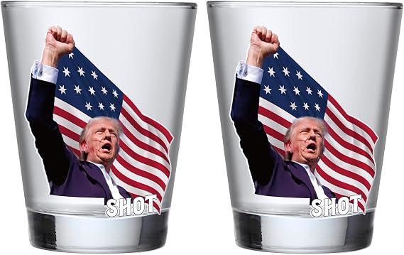 Funny Shot Glasses - 2 PACK Unique Shot Glass, Cool Christmas Gifts for Men Husband, Friend, Dad, Grandpa, Coworkers, House Warming, Perfect Valentine's Day, Retirement, Birthday Gifts ideas