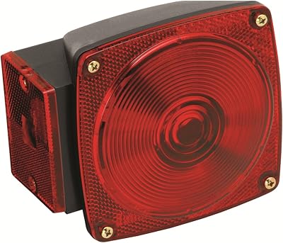 Wesbar 2523023 Submersible Under 80 Trailer Light, Red