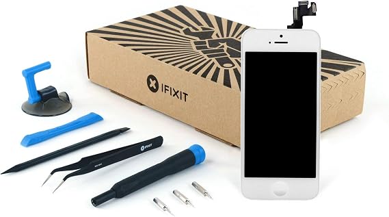 iFixit Screen Replacement Compatible with iPhone 5s - Fix Kit - White
