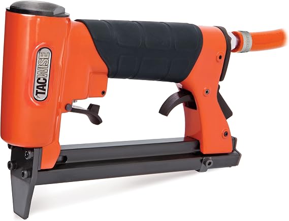 Tacwise A8016V Upholstery Air Stapler, Uses Type 80/4-16 mm Staples, Orange/Black | Uses Type 80 / 4 - 16mm Fine Wire Chimes