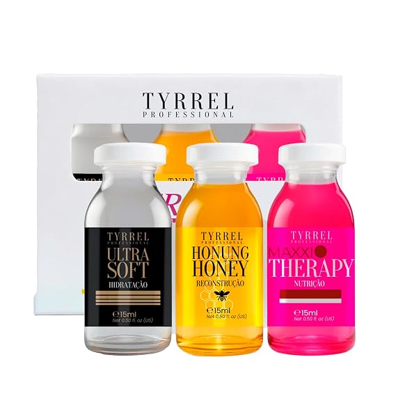 Combined Therapy Honung Honey Hair Treatment Ampoule 0.5 fl oz Reconstructive with Royal Jelly Repairs Damage, Fills Fiber and Reduces Breakage Mixed Fragrance Tyrrel