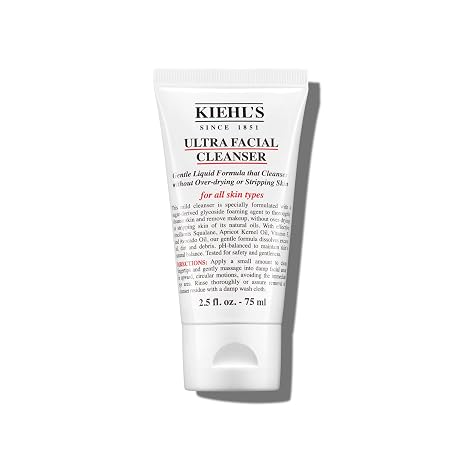 Kiehl's - Ultra Facial Cleanser | Foamy Facial Cleanser for Gentle Exfoliation and Moisture - Non-Stripping Formula - Suitable for All Skin Types