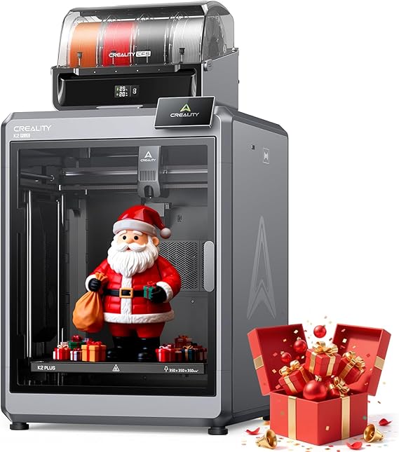 Official Creality K2 Plus Combo 3D Printers, Multicolor Printing Machine Up to 16 Colors, 600mm/s High-Speed Printing, Dual AI Camera for Monitoring, 350x350x350mm Build Volume