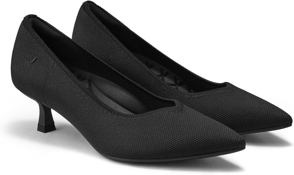 VIVAIA Scarlett Women's Elegant Pointed Toe Kitten Heels with Arch Support