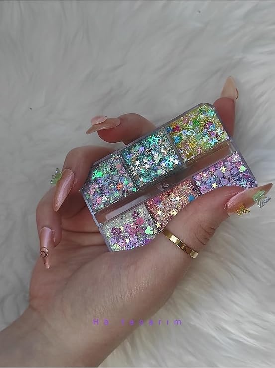 Glitter Jel Far Paleti Simli Kremsi Palet Far 2, 825393699hb