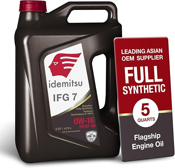 Idemitsu IFG7 0W-16 SP/GF-6B Full Synthetic Motor Oil 5 Quart